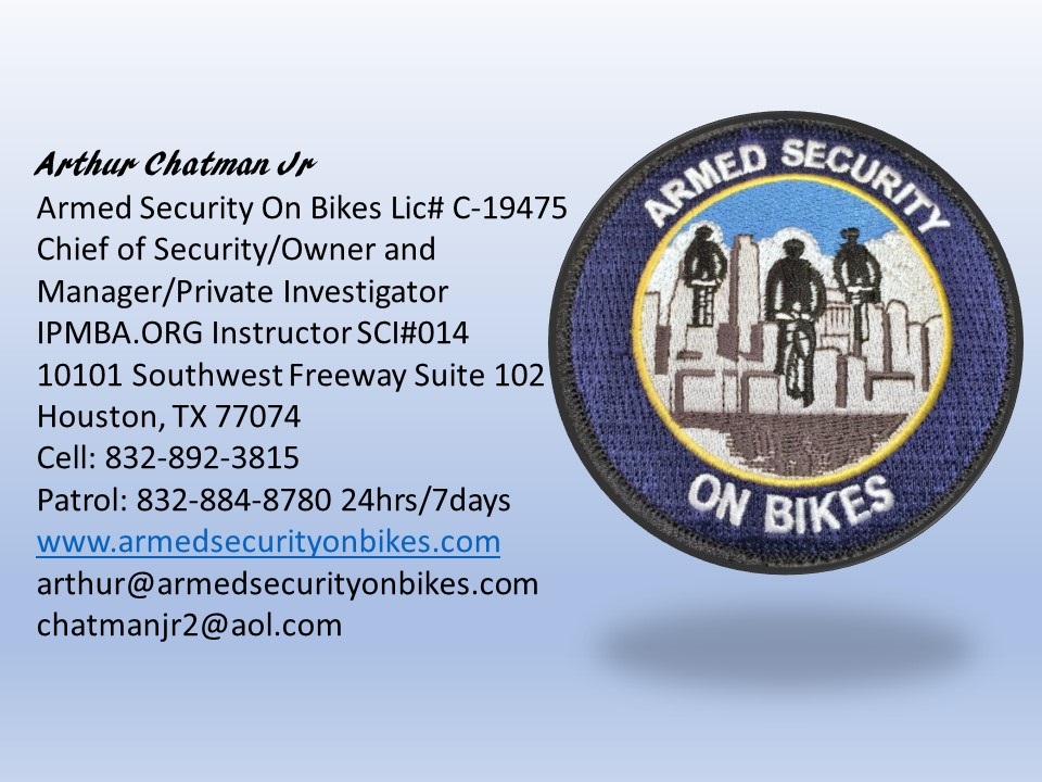 Armed Security On Bikes